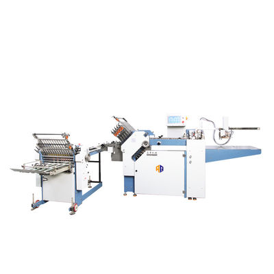 Machine se pliante de papier de pli croisé avec le plat de boucle de la largeur 12 de 480mm