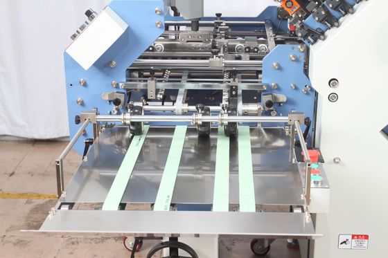 Machine croisée de dossier de couteau de pli automatique avec le plat de 6 boucles