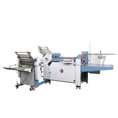 Machine de pliage automatique de papier contrôlée par PLC, flexible avec interface de contrôle à écran tactile
