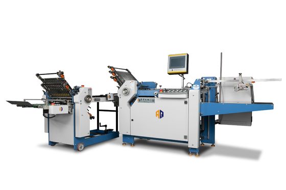 Machine à plier du papier à grande taille à pliage croisé avec dossier de papier à feuillets d'approbation CE 3,8 kW