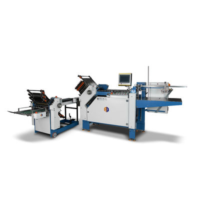 Performances fiables A3 inserts de feuille pliable Croix de pliage des dépliants machine de pliage avec unité de détection de feuille double