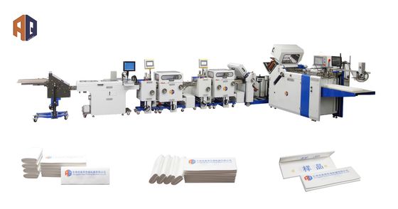 Machine de pliage de dépliants pharmaceutiques à ceinture avec système d'inspection par caméra