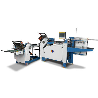 Des dépliants A3 rentables Insérer du papier Machine de pliage croisée avec boîte de vitesses