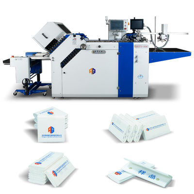Machine de pliage d'insert de prospectus pharmaceutiques de grand format avec dispositif de détection pour le pliage manuel des médicaments