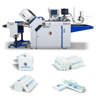 Machine à plier des dépliants pharmaceutiques de grand format avec détection de traînées de papier pour l'industrie pharmaceutique