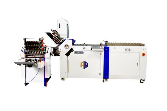 Machine de pliage automatique pour le pliage croisé du dépliant d'alimentation en papier machine de pliage à aspiration d'air