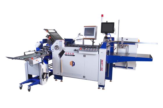 Industrie Carton de papier électronique avec alimentateur à pile plate pour brochures et brochures Machine de pliage de papier