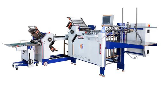 Automatisé machine à dossiers industriels dépliants de brochures machine à plier des brochures avec table de livraison
