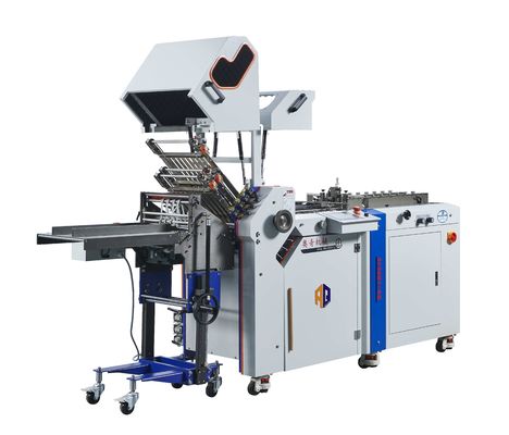 Machine de pliage à haute vitesse pour l'alimentation par aspiration à l'air de dépliants avec satcker vertical pour la machine de dépliants pliés