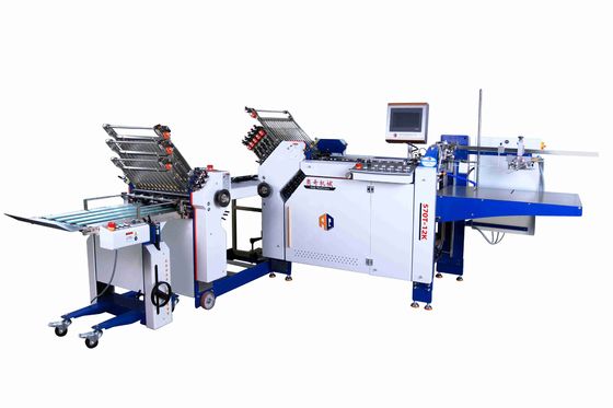 Largeur 570 mm Machine à plier du papier grand format avec alimentateur à pile plate pour livret plié