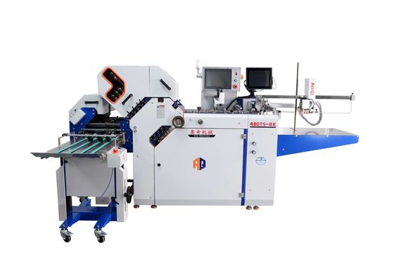 Largeur 480 mm Machine à plier des dépliants en grand format avec machine à dossiers croisés
